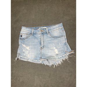 Kancan Light Blue Distressed Shorts Size 5/26